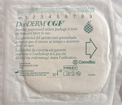 FOUR (4) DuoDerm Extra Thin CGF Dressing (4 in. x 4 in.)