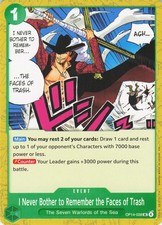ONE PIECE I NEVER BOTHER TO REMEMBER THE FACES OF TRASH OP14-038 NM