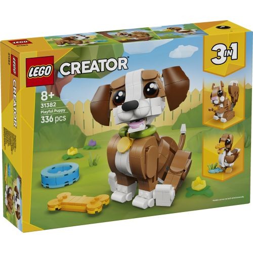 Lego Unisex Creator 3In1 Cute Animals Playful Puppy Dog Toy 31382 - Immagine 7