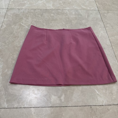 XOXO Größe 0 Vintage Y2K rosa kurzer Minirock Reißverschluss hinten