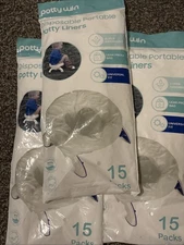 Disposable Potty Liners, Universal Refill Bags for Toddler Travel, 45 Packs