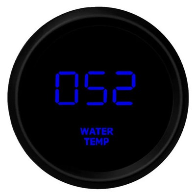 Intellitronix 2-1/16'' LED Digital Water Temperature Gauge, Blue, 0-250 F