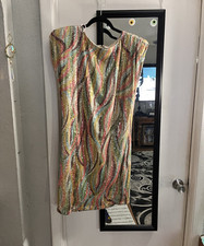 Vintage Fashion Nova Women’s Plus 2X  Sequin V-Neck Sleeveless Mini