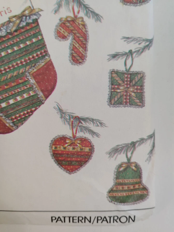 Simplicity 9034 Stocking Ornament Craft Sewing Pattern Wreath Placemat Christmas - Image 4 of 4