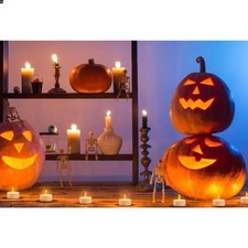 12 Pack Warm Yellow LED Tea Lights, Last 100H , Flickering Flameless Battery ...