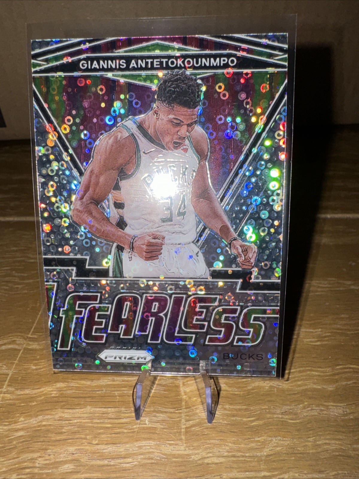 2020-21 Panini Prizm Feariess Prizms Fast Break #15 Giannis Antetokounmpo