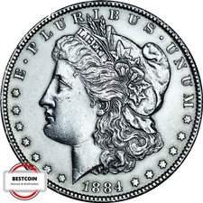 USA KM 110 One Morgan Dollar del 1884 CC in f.VZ 4210