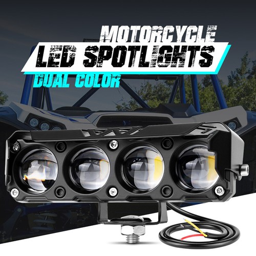 1X Barra de luces LED de trabajo Spot Pod conducción niebla amarillo blanco motocicleta ATV todo terreno - Imagen 2 de 9
