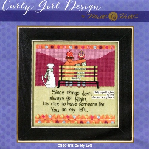Kit de punto de cruz con cuentas On My Left Curly Girl 2017 Mill Hill CG301712 - Imagen 3 de 4