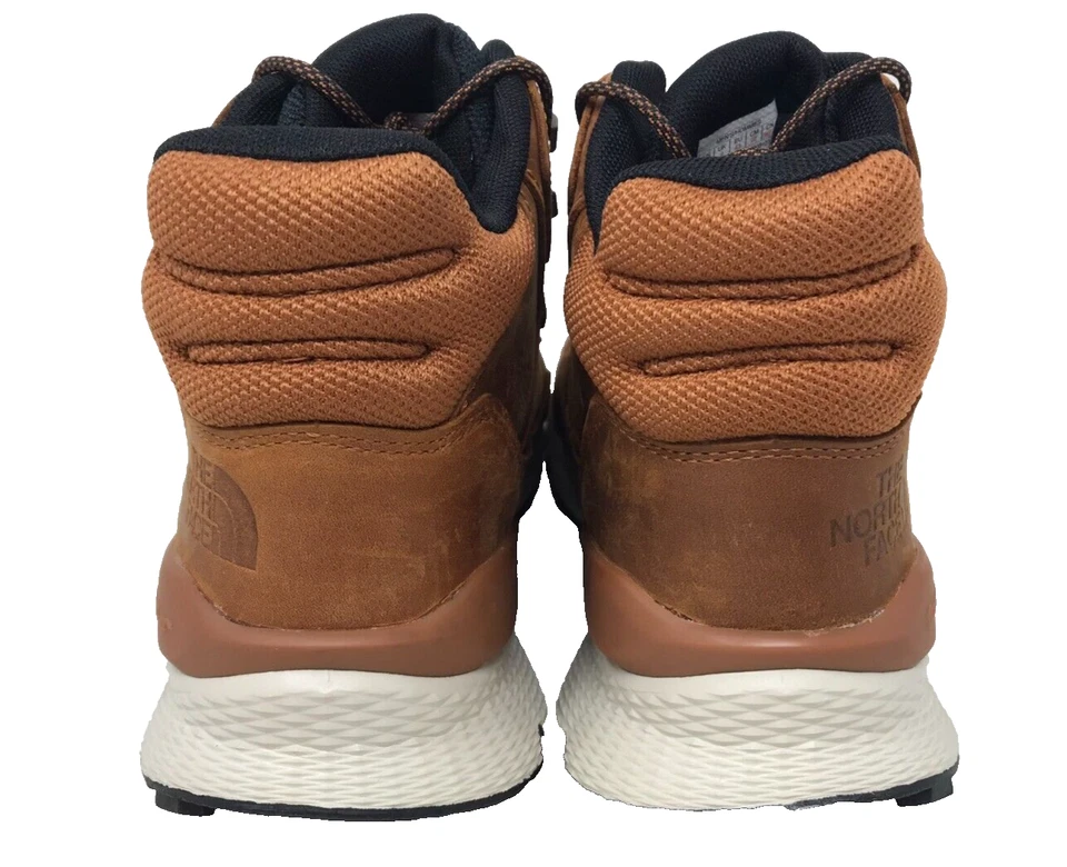 The North Face Men's Vals II Mid Leather Waterproof Boots Brown Size:14 82D - Image 3 of 4