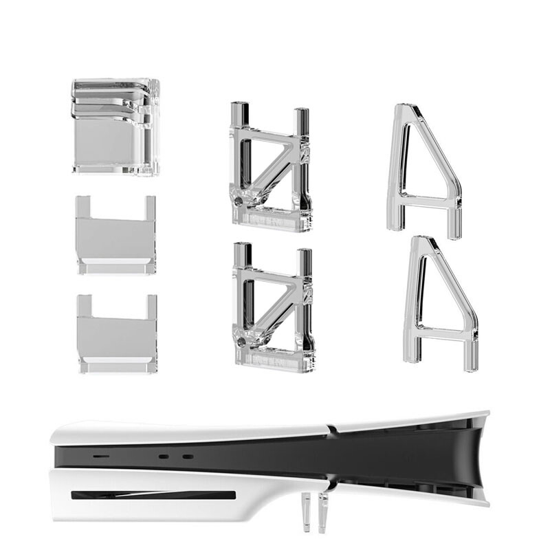 For PS5 Slim Console Horizontal Stand Horizontal Display Holder Bracket