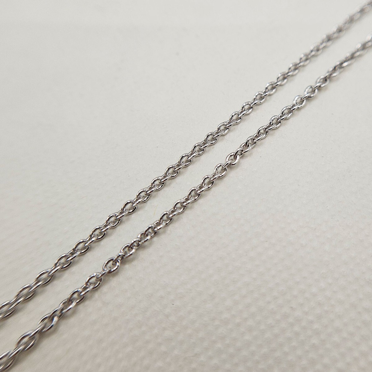 Mm Silver Trace Chain Sterling Silver 18 Inch Flat Oval Cable