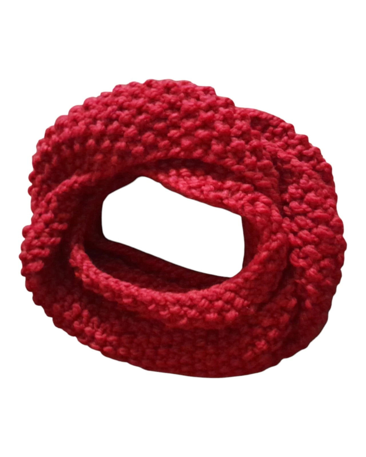 Wool Blend Hand Knitted Chunky Infinity Scarf Neck Warmer