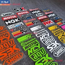 Reflective Motorcycle Racing Bike Helmet Screen Windshield Sponsor Decal Sticker