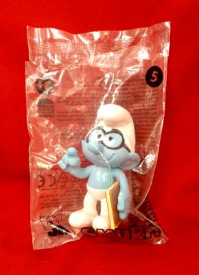 2025 BURGER KING SMURFS KIDS MEAL TOY - BRAINY - TOY #5 - NEW IN BAG