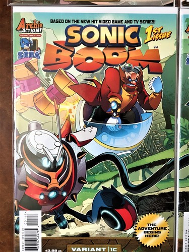 Lot 600: SONIC BOOM SPECIAL First Issues 4 COMIC BOOK SET 1A-1D 2014 Bagged NEW - Picture 6 of 8