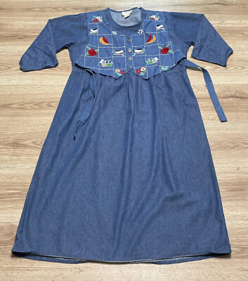 j gee denim dress JGee Large Embroidered Tie Back Maxi Sleeveless Fringed Hem Mini FabricFamily_SEQUIN/HAND BEADED In addition to offering Color:Red*