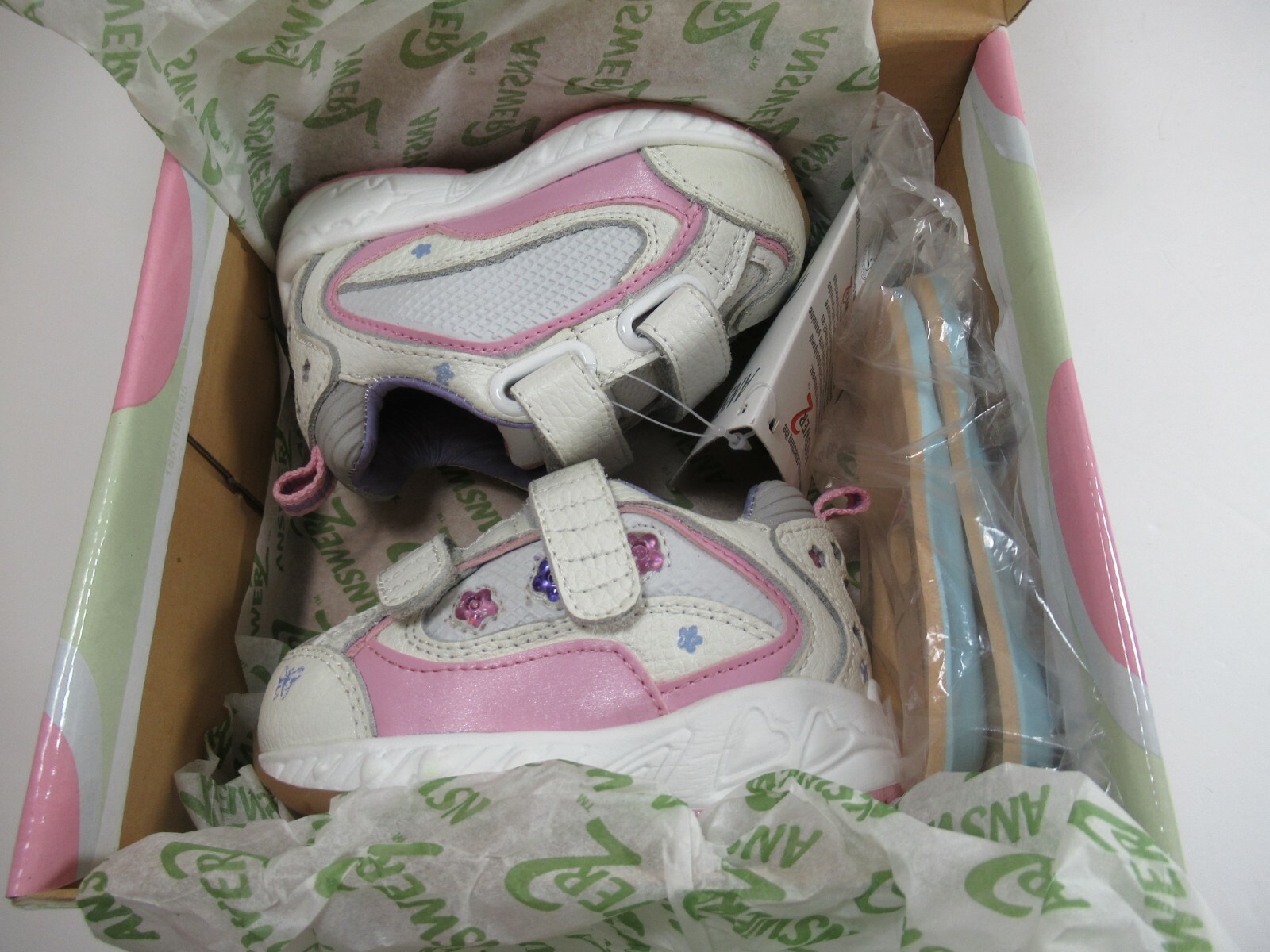 Answer 2 Size 4.5 Wide Toddler Baby Therapeutic Orthopedic Pink White New w/Box