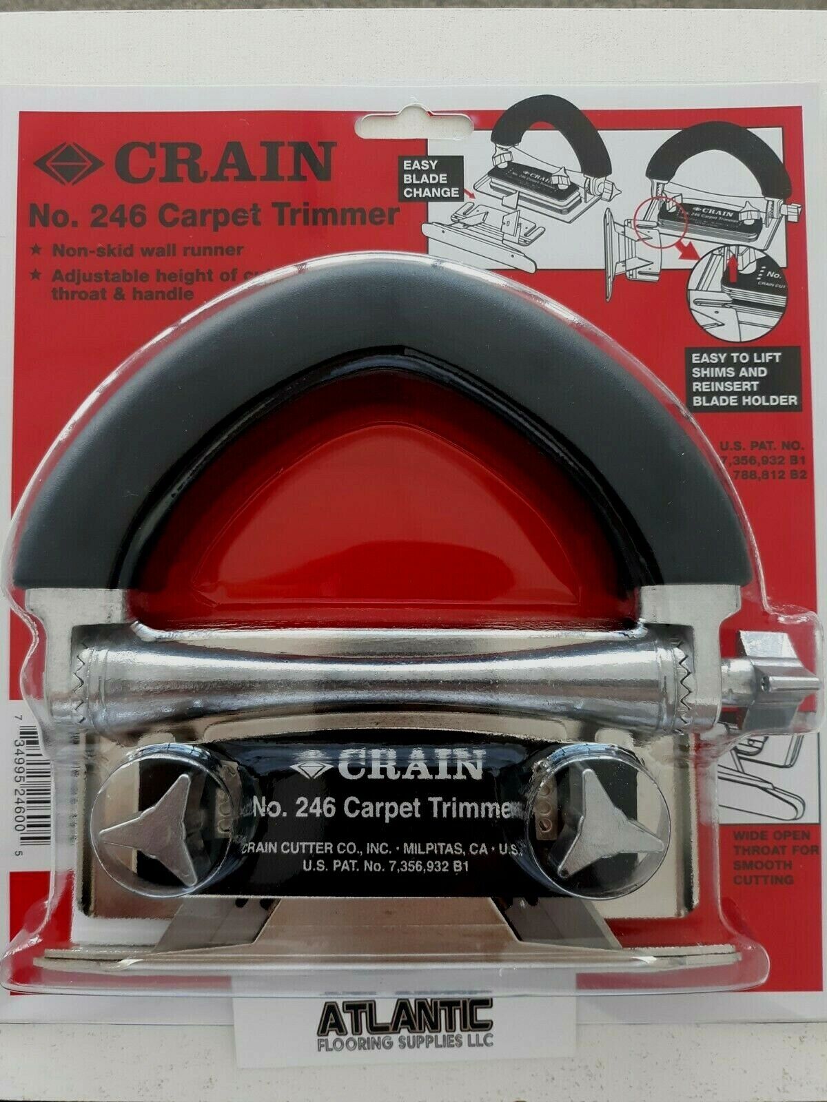 Crain 246 Carpet Wall Trimmer With Blades New!!