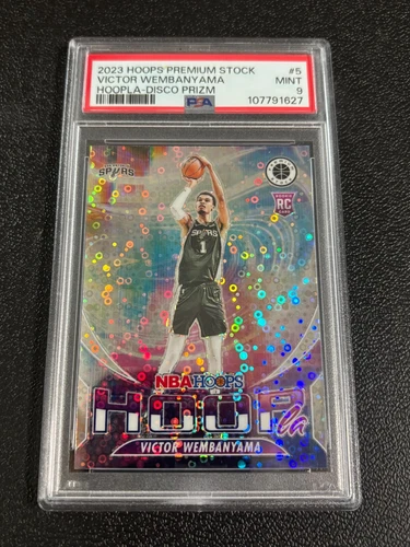  Hoops Premium Victor Wembanyama HOOPLA DISCO PRIZM PSA 9