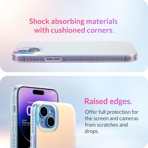 Dosanlues Holographic Iridescent Protective case for iPhone 17 Pro Max 16 15 - Bild 5 von 34