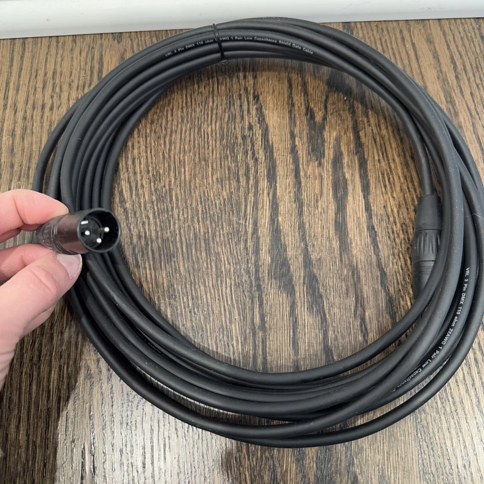 VRL 3 Pin DMX 100 Ohm 22AWG Data Cable - Image 2 of 4