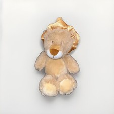 Kellytoy Tan Lion Plush Rattle Lovey 9.5" Stuffed Animal Baby Loop For Toy Clip