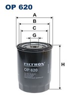 Filtron OP 620 ÖLfilter FÜR CitroËN Kioti
