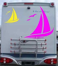 Segelboot 06 Jolle Segelschiff Aufkleber Auto Wohnmobil Wandtatoo Sticker