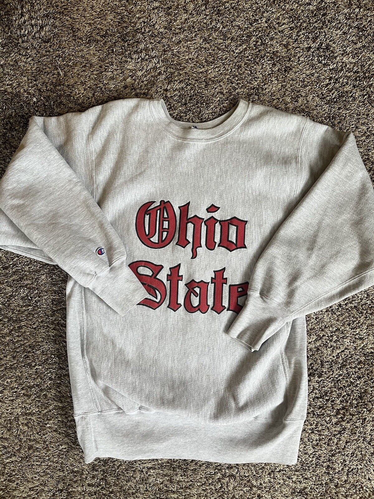 vintage】80s´ reverse weave Ohio state-