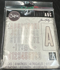 Sizzix Thinlits ALPHANUMERIC BULLETIN Die Se...