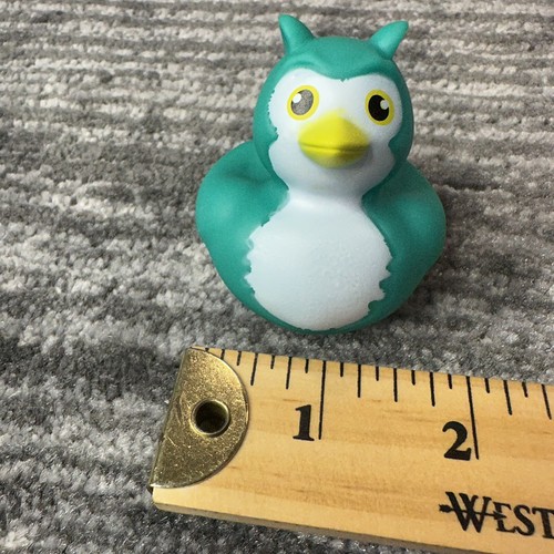 Rubber Duck Owl Bird Decor Car Home Office Cute Ornament Green Cute Ducky New - Picture 8 of 9