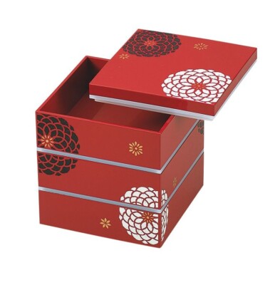 Bento Box Lunchbox Brotdose HYAKKA-OJYU groß aus Japan rot