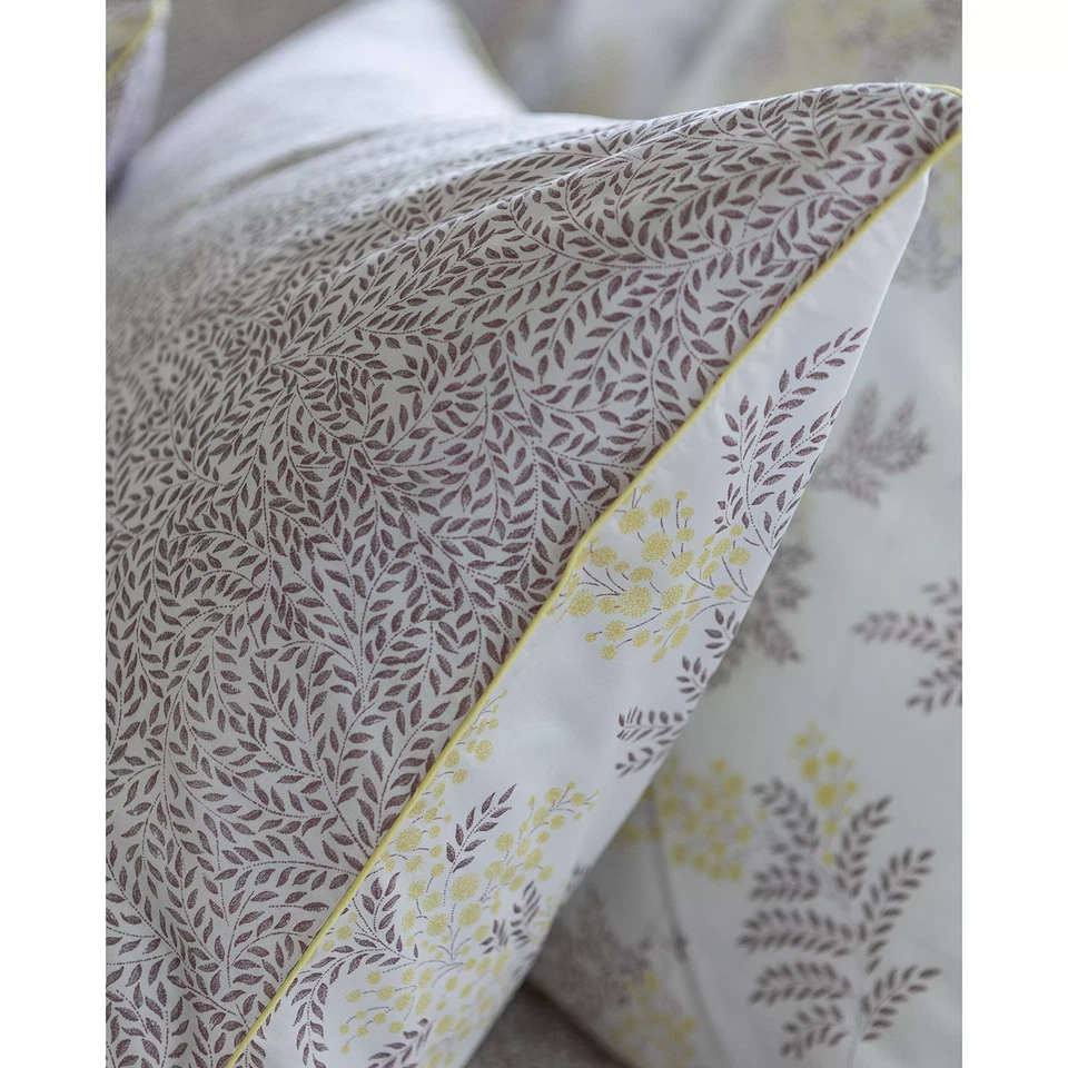 ANNE DE SOLENE MIMOSA FLOWER ARTS CRAFTS QUEEN DUVET COVER SHEET SHAMS BOTANICAL - Image 3 of 4