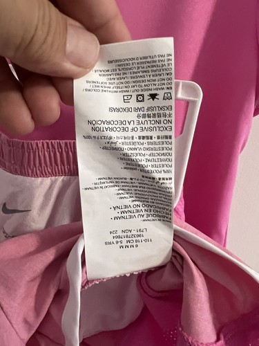 NIKE AUTHENTIC GIRLS ORIGINAL BRAND NEW 2Pc Tee & SHORTS SET Sz 6 NWT MSRP $40 - Picture 7 of 7