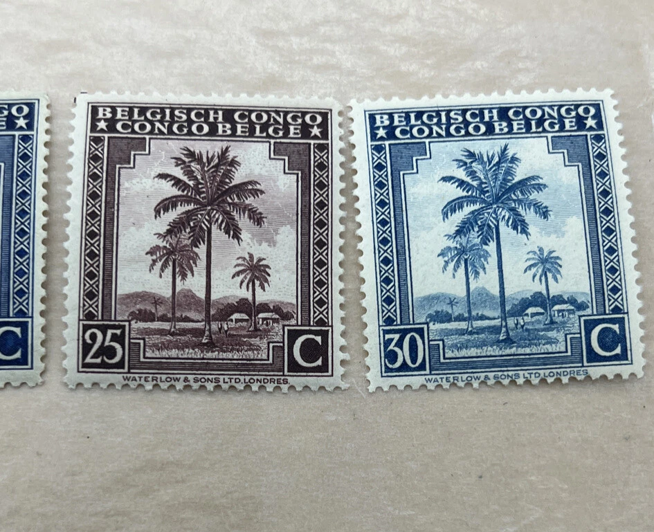 ‘42 CONGO BELGE-BELGISCH CONGO. Rare & Collectible Stamp MNH/MH  Look 👀5 Stamps - Image 4 of 4