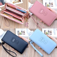 US Zip Around Wallet for Women Clutch Purse for Cell Phone Coin Cash Card Holder