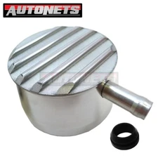 Nostalgic Finned Aluminum Valve Cover PCV Push-In Chevy Ford Mopar SBC BBC Round