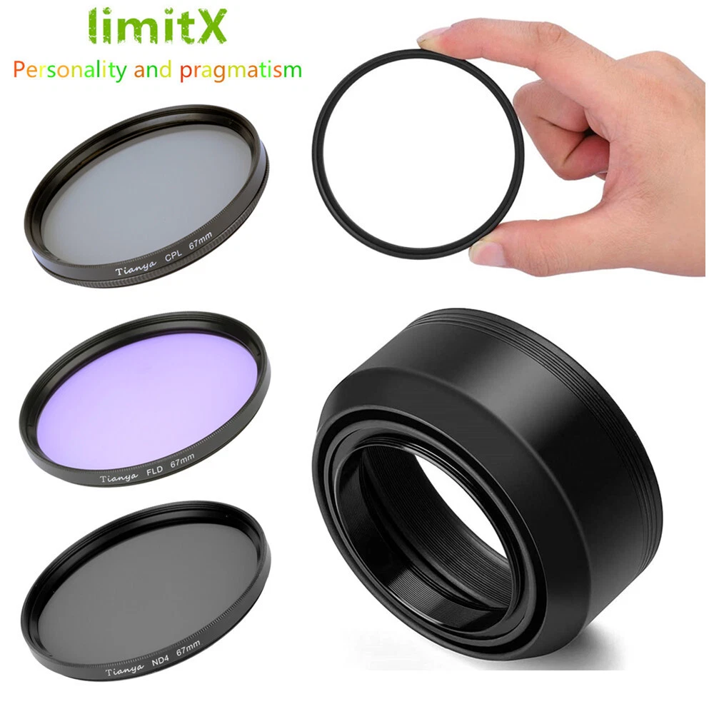 67mm Filter UV CPL ND FLD Collapsible Lens Hood For Tamron 17–70mm F2.8 B070