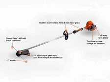 ECHO SRM-2320T 21.2 cc 2-Stroke Gas Straight Shaft Trimmer New Ships Fast