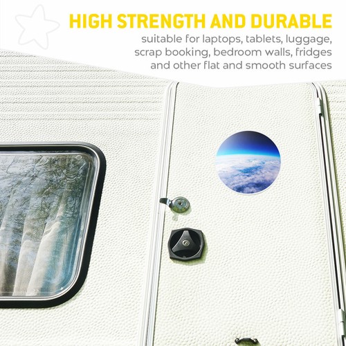 2 x autocollants vinyle 20 cm - terre froide espace ciel nuages cool cadeau #2010 - Photo 7/9