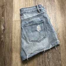 PACSUN High Rise Medium Wash Blue Denim Jean Mom Shorts Women's Size 25