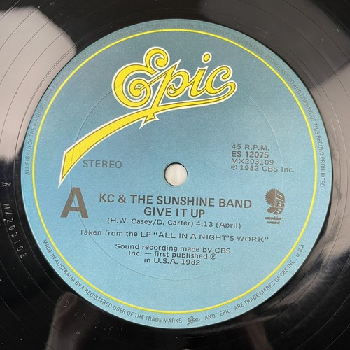 KC & The Sunshine Band Give It Up Vinyl Record 12” 45 RPM Maxi Single ES 12075 - Picture 8 of 12