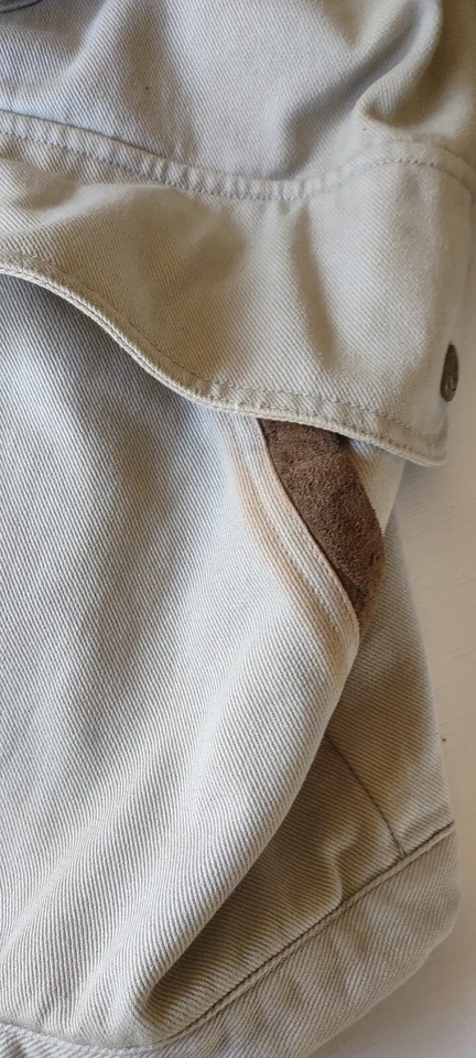 Abrigo de trabajo COLUMBIA para hombre 2XL de lona forrado de franela beige Foto 3 de 4