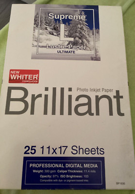 Brilliant Professional Inkjet Photo Paper 11 x17  25 sheets Made in Germany