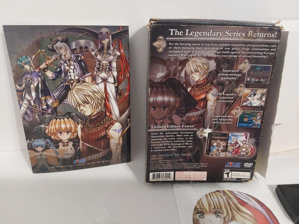 Growlancer Heritage War Limited Edition PS2 NO GAME only Box