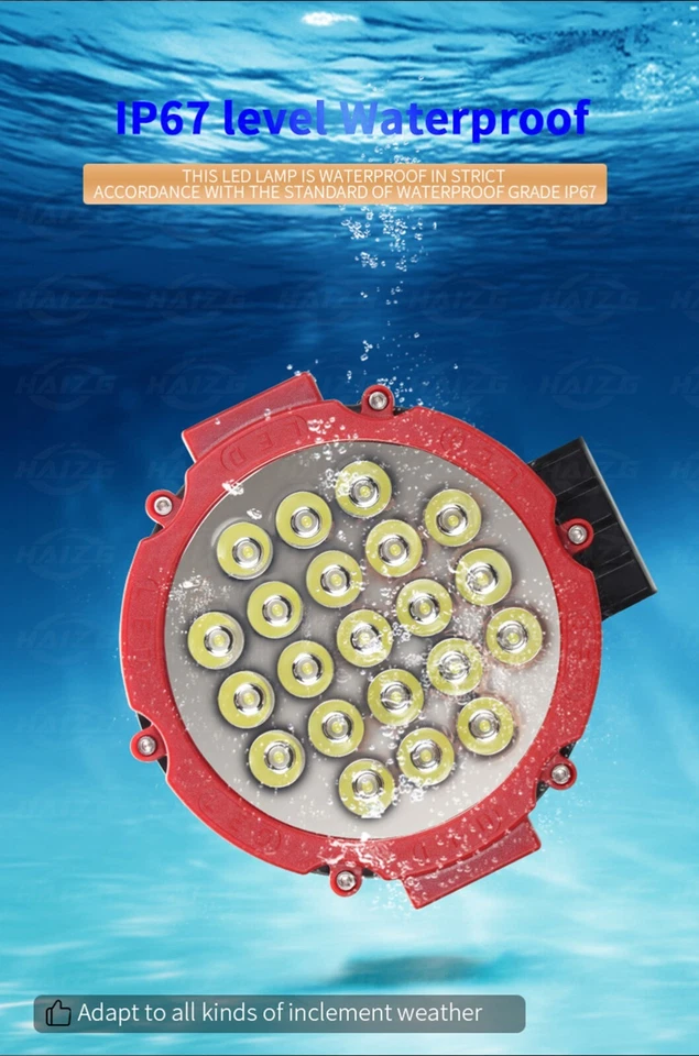  2X 7 INCH ROUND CREE LED CAR FOG SPOT LIGHT DRIVING LIGHTS 4X4 4WD OFF ROAD AU - image 3 of 4