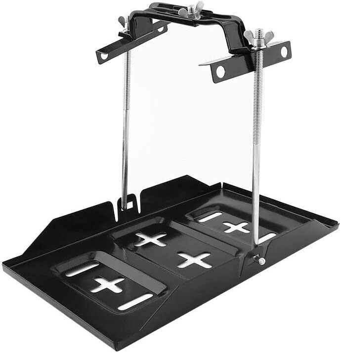 scomparto porta batteria, scomparto universale della batteria dell'auto in metal