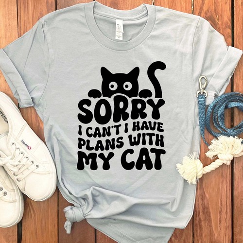 SORRY PLANS WITH CAT T-SHIRT - Picture 18 of 49