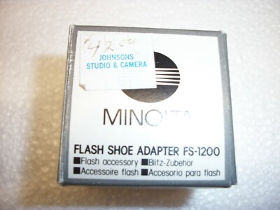 NEW MINOLTA Flash Shoe Adapter FS-1200 W/box from Japan 392569 | eBay